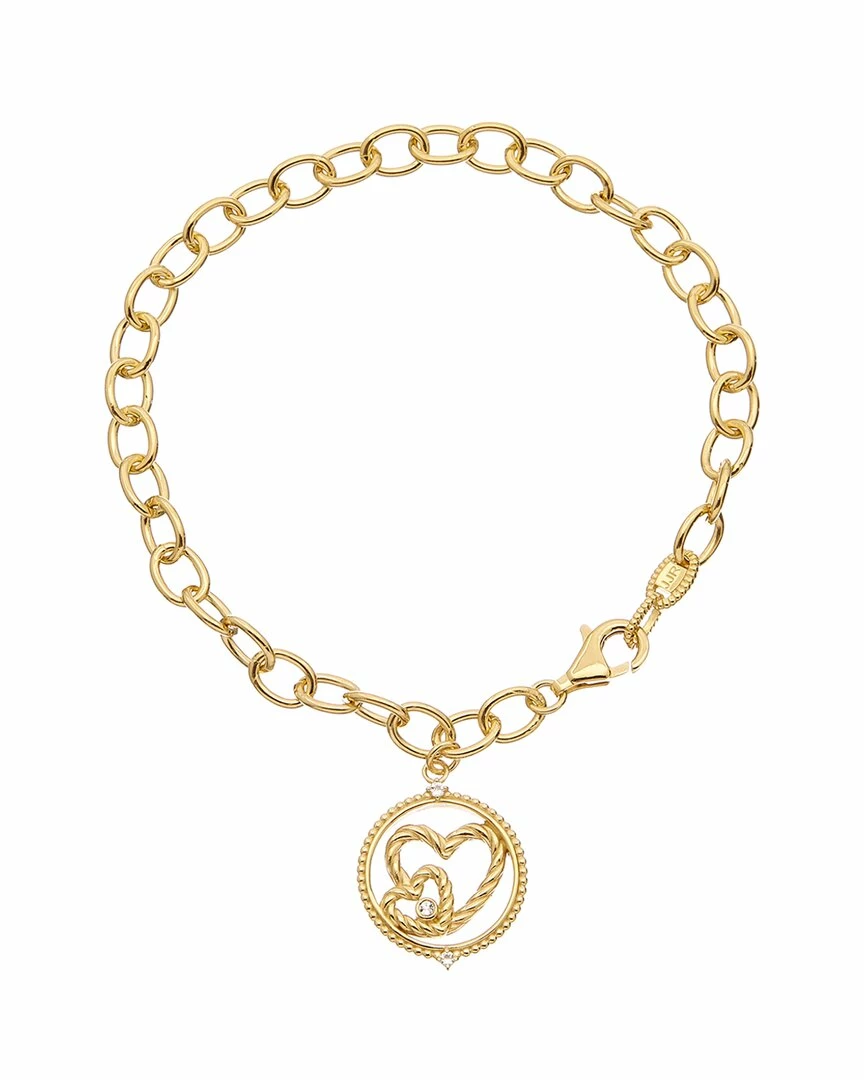 Promo ๐ Judith Ripka Little Jewels 14K Over Silver White Topaz Double Heart Charm Bracelet ๐ฉ Women Bracelets ๐ฅ 3 Promo ๐ Judith Ripka Little Jewels 14K Over Silver White Topaz Double Heart Charm Bracelet ๐ฉ Women Bracelets ๐ฅ