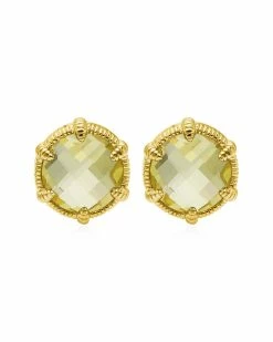 Best deal 💯 Judith Ripka Eclipse 14K Over Silver Studs 👩 Women Earrings 🔥
