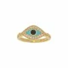 Flash Sale ⌛ Judith Ripka La Petite 14K Over Silver Gemstone Evil Eye Ring 👩 Women Rings 👏 -Judith Ripka Sales 6030950072 RLLZ 1