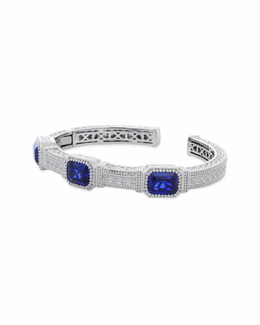 Best deal ð¯ Judith Ripka Estate Silver Blue Corundum Cuff Bracelet ð© Women Bracelets ð 3 Best deal ð¯ Judith Ripka Estate Silver Blue Corundum Cuff Bracelet ð© Women Bracelets ð