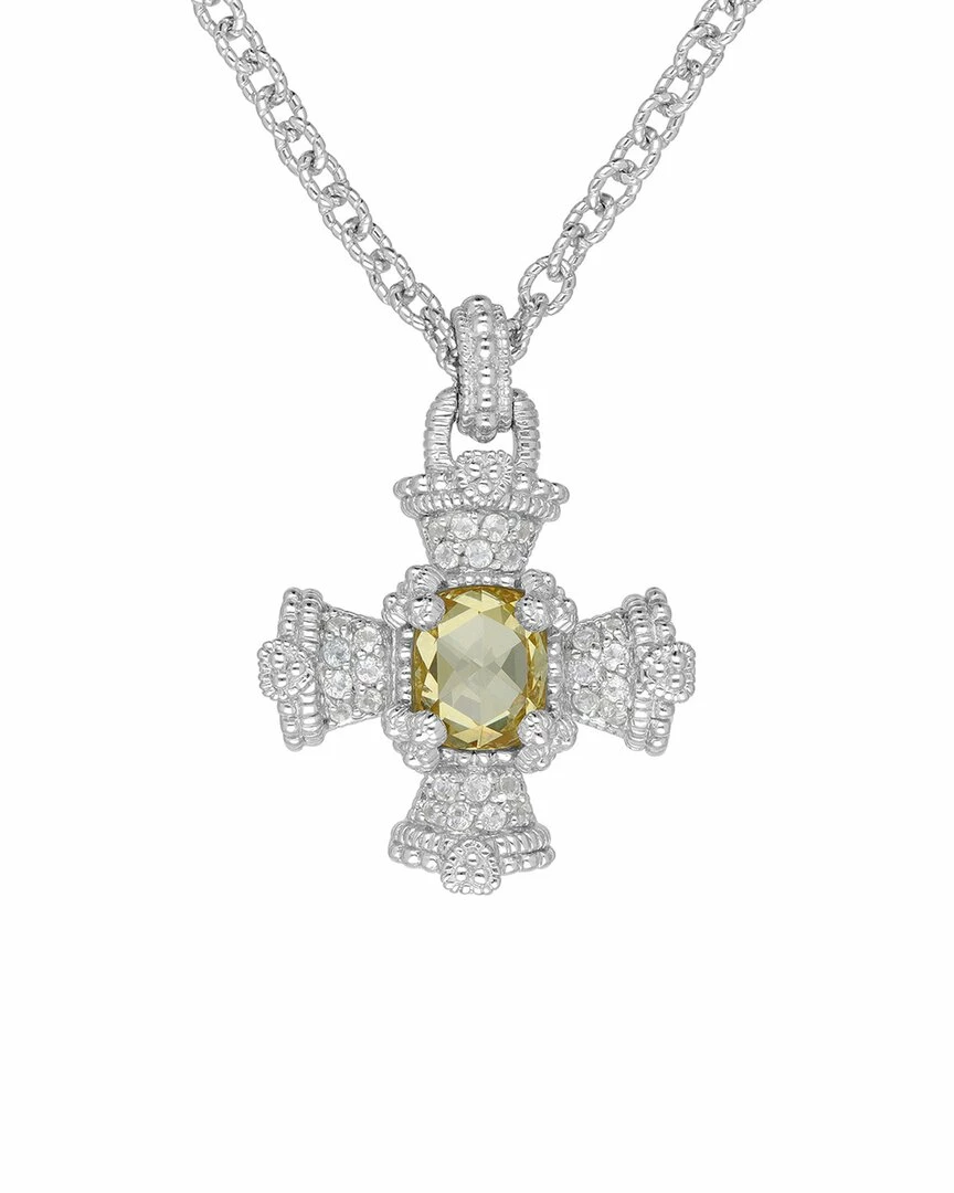 Outlet โญ Judith Ripka Estate Silver White Topaz CZ Maltese Cross Pendant Necklace ๐ฉ Women Necklaces โญ 4 Outlet โญ Judith Ripka Estate Silver White Topaz CZ Maltese Cross Pendant Necklace ๐ฉ Women Necklaces โญ - Image 2