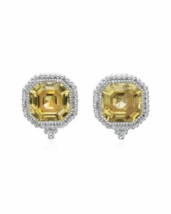 Deals 🎉 Judith Ripka Estate Silver CZ Earrings 👩 Women 🎉