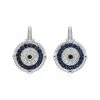 Top 10 🎁 Judith Ripka Lucky Silver Gemstone Evil Eye Earrings 👩 Women 🛒 -Judith Ripka Sales 6030950097 RLLZ 1