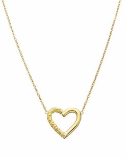 Best reviews of 🤩 Judith Ripka Heart Link 14K Over Silver Braided Heart Necklace 👩 Women Necklaces 🥰