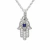 Deals ❤️ Judith Ripka La Petite Silver 0.12 Ct. Tw. Gemstone Pendant Necklace 👩 Women Necklaces 👏 -Judith Ripka Sales 6030950110 RLLZ 1