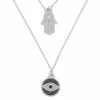 New 😍 Judith Ripka La Petite 14K Over Silver Gemstone Evil Eye & Hamsa Necklace 👩 Women Necklaces 👍 -Judith Ripka Sales 6030950114 RLLZ 1