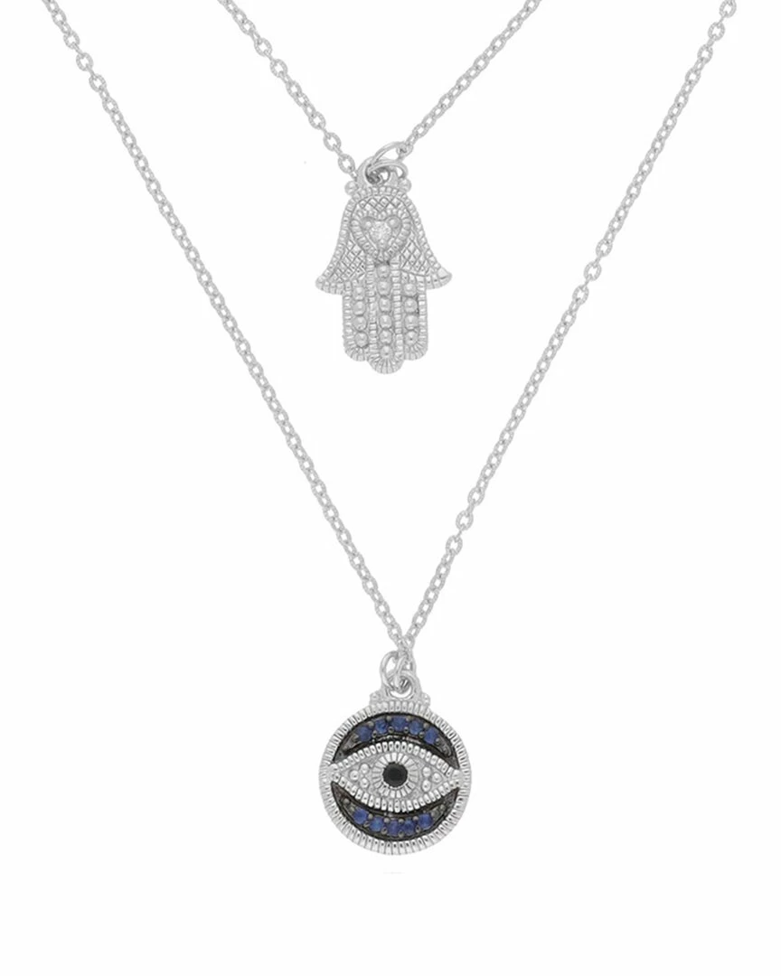 New ๐ Judith Ripka La Petite 14K Over Silver Gemstone Evil Eye & Hamsa Necklace ๐ฉ Women Necklaces ๐ 3 New ๐ Judith Ripka La Petite 14K Over Silver Gemstone Evil Eye & Hamsa Necklace ๐ฉ Women Necklaces ๐