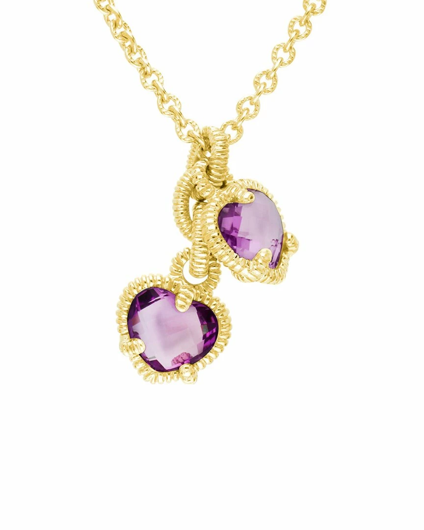 Hot Sale โ Judith Ripka La Petite 14K Over Silver Pink Corundum CZ Double Heart Necklace ๐ฉ Women Necklaces ๐ 3 Hot Sale โ Judith Ripka La Petite 14K Over Silver Pink Corundum CZ Double Heart Necklace ๐ฉ Women Necklaces ๐
