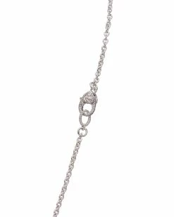 Outlet 💯 Judith Ripka La Petite Silver White Topaz CZ Pendant Necklace 👩 Women Necklaces 😉 -Judith Ripka Sales 6030950127 RLLZ 3