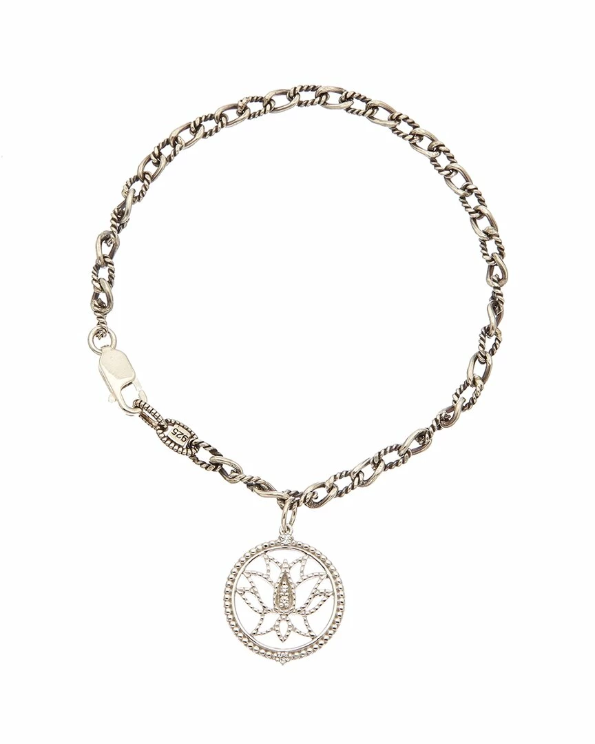 Discount ๐ Judith Ripka Little Jewels Silver White Topaz Lotus Flower Bracelet ๐ฉ Women Bracelets ๐ 3 Discount ๐ Judith Ripka Little Jewels Silver White Topaz Lotus Flower Bracelet ๐ฉ Women Bracelets ๐
