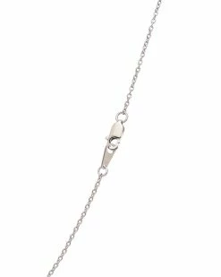 Deals 👍 Judith Ripka Little Jewels Silver White Topaz Lotus Flower Pendant Necklace 👩 Women Necklaces 🎉 -Judith Ripka Sales 6030950135 RLLZ 3