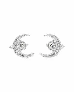 Cheap 😍 Judith Ripka Little Luxuries Silver 0.29 Ct. Tw. White Topaz Studs 👩 Women Earrings 🎉