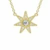 New 😉 Judith Ripka Little Jewels 14K Over Silver White Topaz Star Pendant Necklace 👩 Women Necklaces 💯 -Judith Ripka Sales 6030950150 RLLZ 1