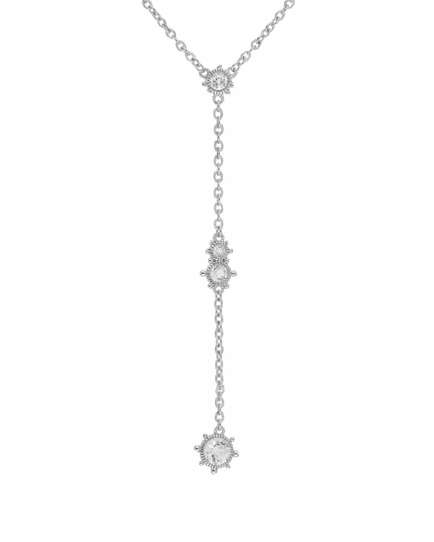Hot Sale ๐ Judith Ripka Lore Silver White Topaz Y Necklace ๐ฉ Women Necklaces ๐ 3 Hot Sale ๐ Judith Ripka Lore Silver White Topaz Y Necklace ๐ฉ Women Necklaces ๐
