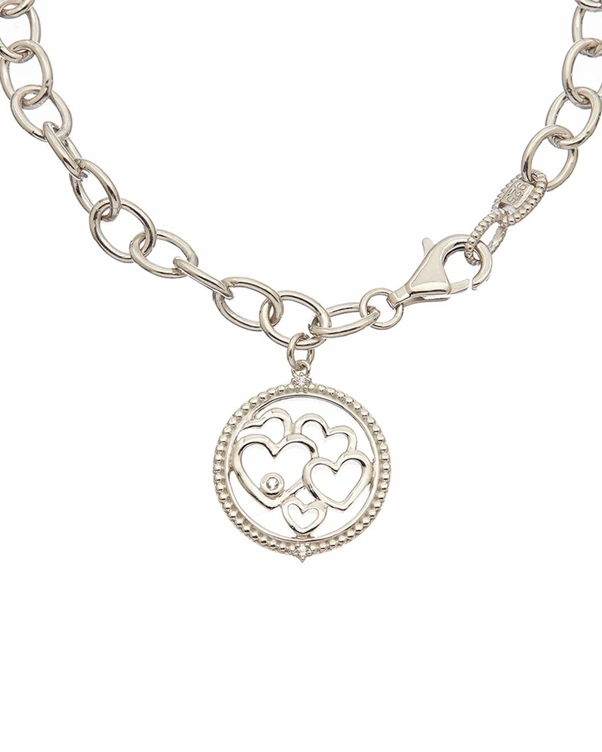 Deals ๐คฉ Judith Ripka Little Jewels Silver White Topaz Heart Charm Bracelet ๐ฉ Women Bracelets โ๏ธ 4 Deals ๐คฉ Judith Ripka Little Jewels Silver White Topaz Heart Charm Bracelet ๐ฉ Women Bracelets โ๏ธ - Image 2