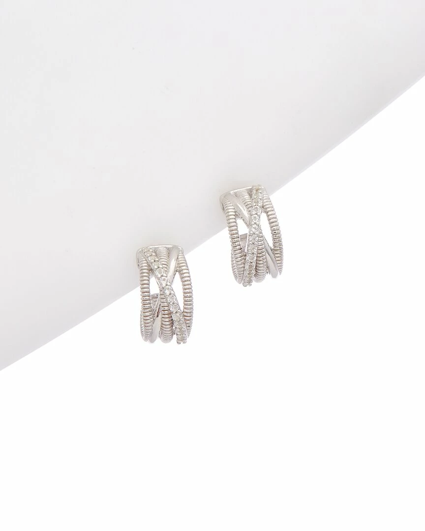 Promo ๐งจ Judith Ripka Aura Silver White Topaz Small Hoops ๐ฉ Women Earrings ๐ 3 Promo ๐งจ Judith Ripka Aura Silver White Topaz Small Hoops ๐ฉ Women Earrings ๐