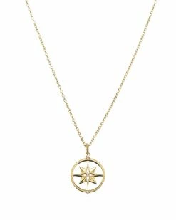 Cheap 😀 Judith Ripka Little Jewels 14K Over Silver White Topaz Star Of David Charm Necklace 👩 Women Necklaces ⭐
