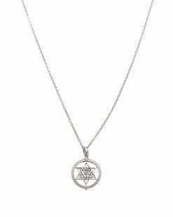 Best reviews of 🎁 Judith Ripka Little Jewels Silver White Topaz Star Of David Charm Necklace 👩 Women Necklaces 🎉